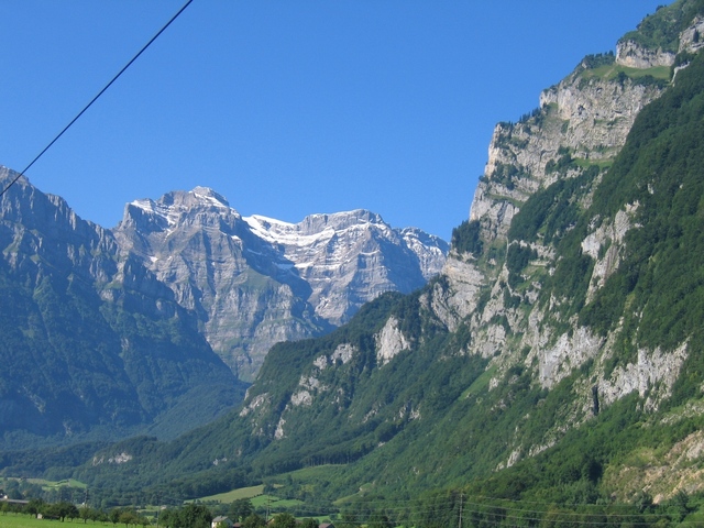 View of the Confluence Mountain from the Train