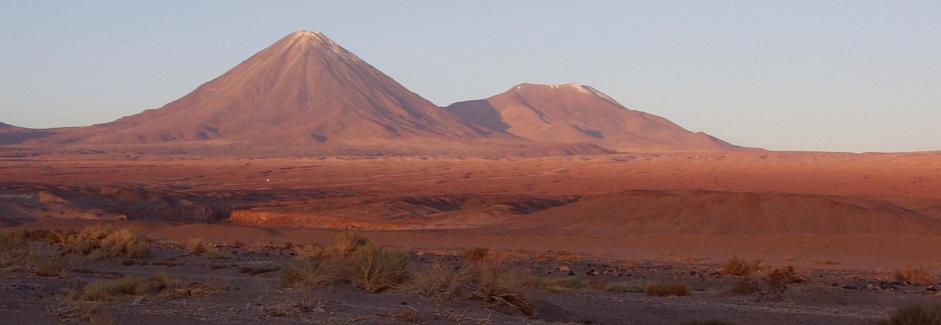 Volcan Licancabur, directly North of the confluence according to the map