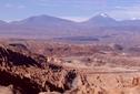 #5: View over the valley on the way down to San Pedro, the Volcan Licancabur (the same as in picture 1) is in the background