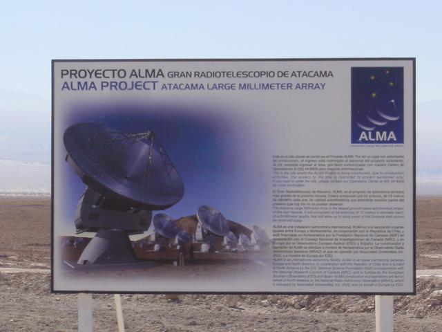 ALMA project sign