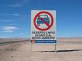 #2: sign north of Siera Gorda at the start of the paved road