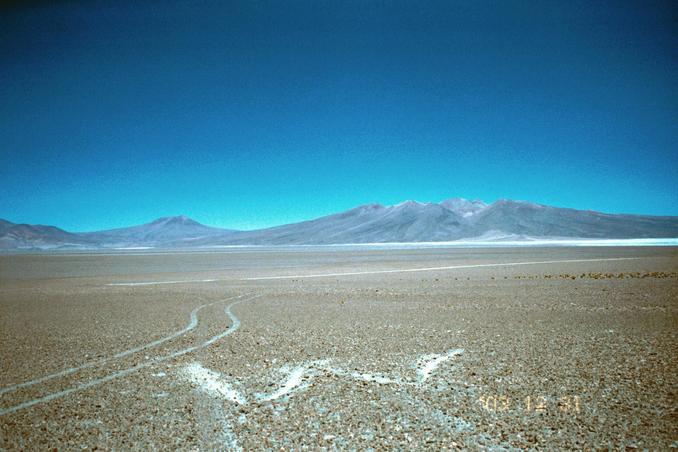 View of the confluence, facing west.