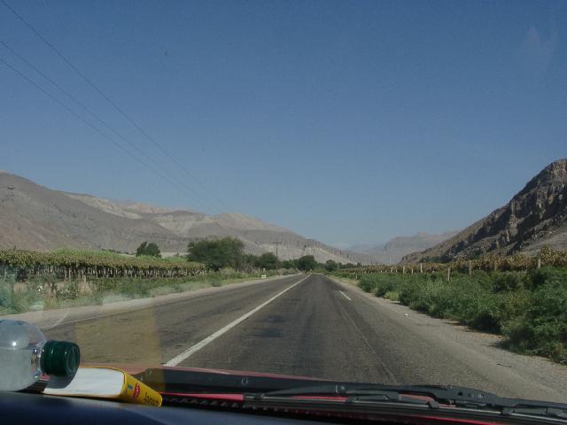 Driving up the Copiapo valley