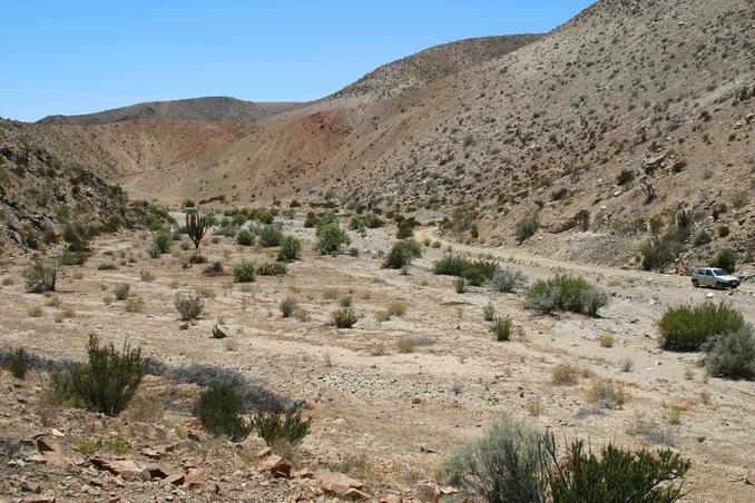 Quebrada, 1km south of the confluence