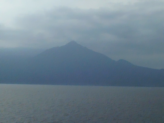 Mount Cameroon from out at the Confluence