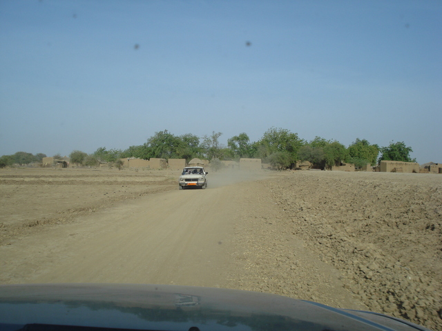 Village en route on the way back from the point