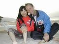 #10: Confluence Hunter Peter Snow Cao with his wife Xiaorong on the beach in Sanya