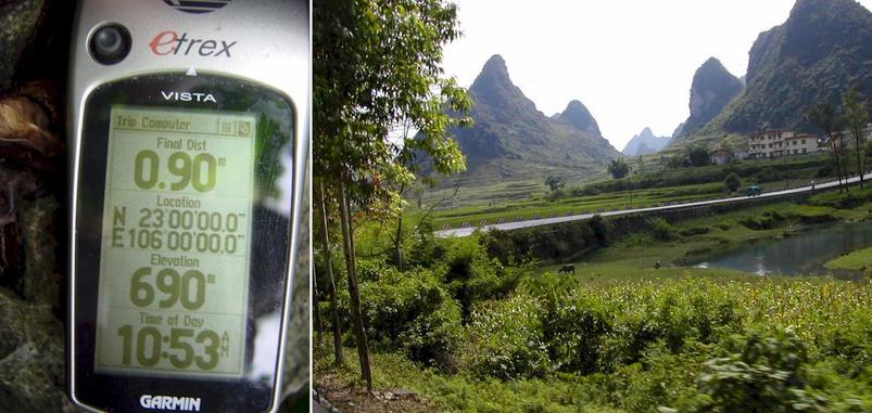 GPS with a "Perfect Reading" and more amazing karst hills