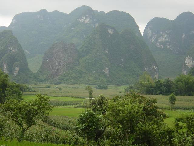 Exquisite karst landscape around the confluence