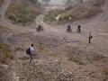 #10: Motorcycle dudes waiting for us in the quarry, slightly more than 100 metres from the confluence