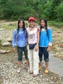 #4: Ah Feng with two Miáo girls in traditional costume.