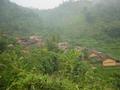 #5: Village of Linyou in the early morning mist, 1.35 kilometres north-northeast of the confluence