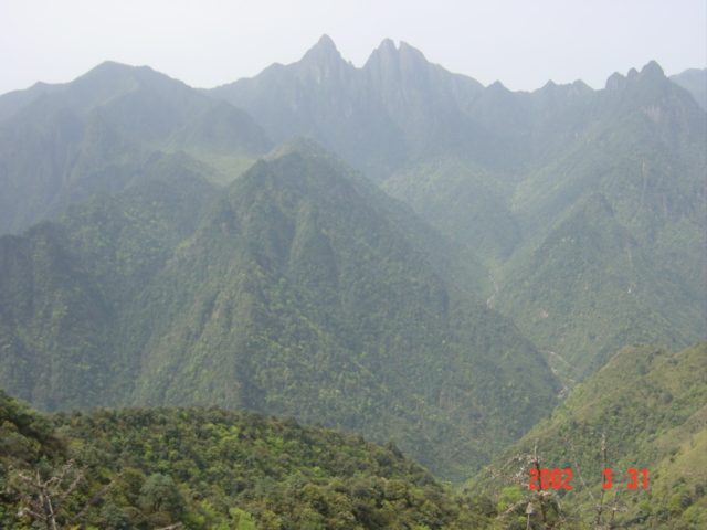 Babaoshan (Eight-Treasure Mountains) to the west