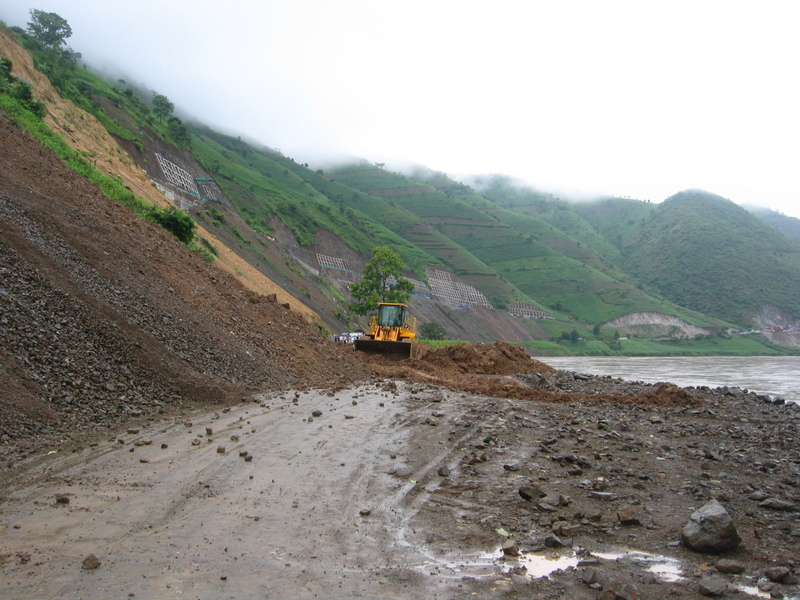 One of many Landslides after Heavy Rain