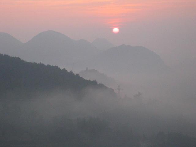 Sunrise near Shibing