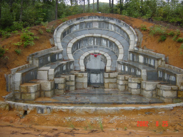 Large roadside grave.