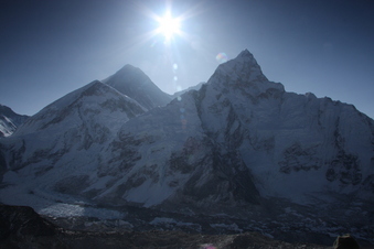 #1: Sunrise over Mt. Everest, which in springtime means shooting directly into the sun from atop Kala Pattar (elevation 5550 meters and only half the oxygen you’d have at sea level).