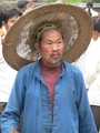 #3: Man with enormous hat in Shāgōu.