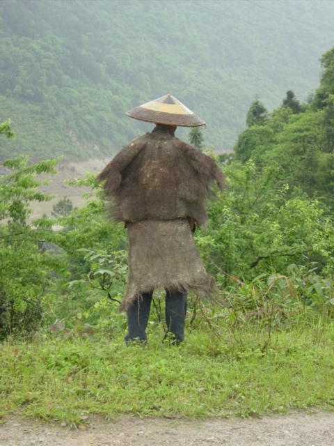 Typical wet weather gear for peasants