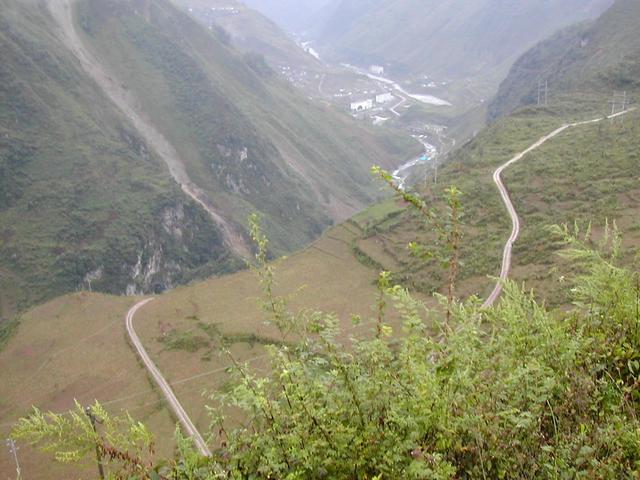 Confluence is up this valley