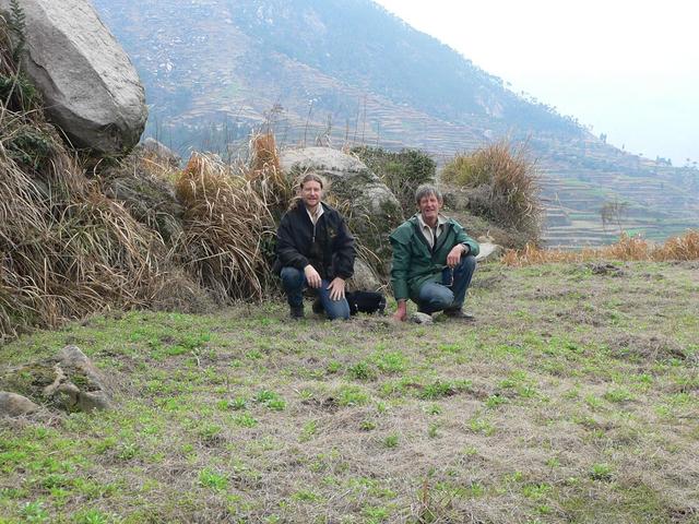 Targ (left) and Jim at the confluence