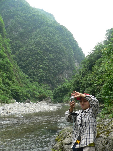Ah Feng at the river.