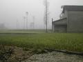 #3: View to the south from the Confluence Point - Typical Chinese farm house building