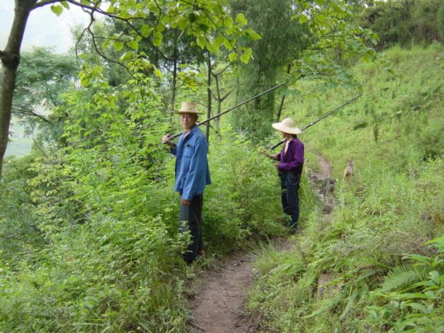 Bird-hunters with long-barrelled muskets