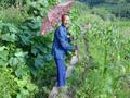 #8: Old man leading me from farmhouse back towards Zhongxing