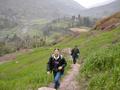 #10: Targ Parsons (front) and Richard Jones on the trail to the Confluence Point