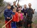 #6: Group photo at the Confluence of residents and Richard Jones (left rear), Targ Parsons (center rear) and Peter Cao (right)