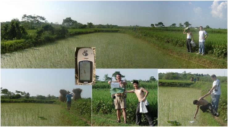 Hunters at the CP, marking & GPS reading