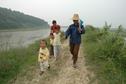 #8: A family walking across the confluence point