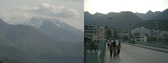 #7: Nine Peak Mountain (4969m) as seen from the road nearby Maoxian town.