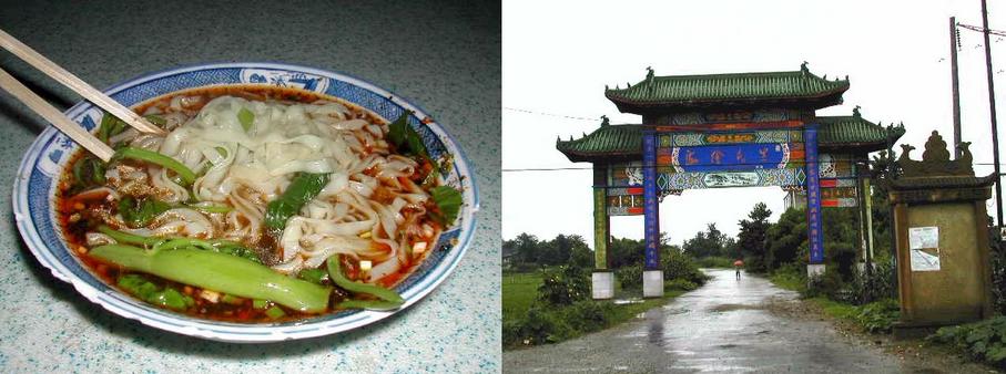 Breakfast of spicy noodles and vegetables - Gate to Chonghua