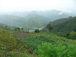 #1: Looking east; Jinqian River below.