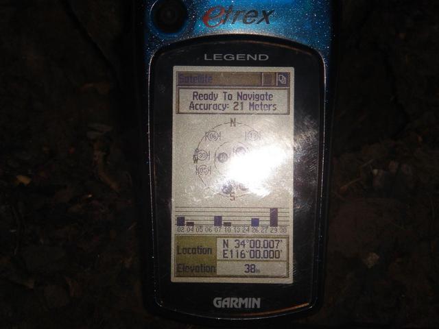 GPS reading at north shore of the pond - 25 meters from the all zeros