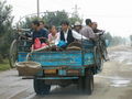 #4: The farmers bus gave me a pull up the hill on my bike