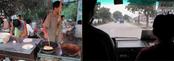 #3: Breakfast at bus station; view from the minibus