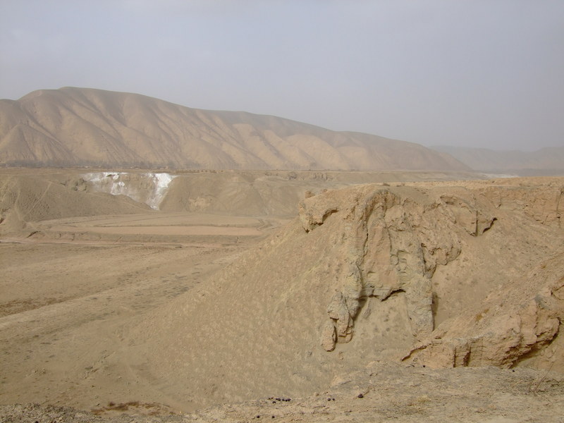 View North from the CP, up the river valley.