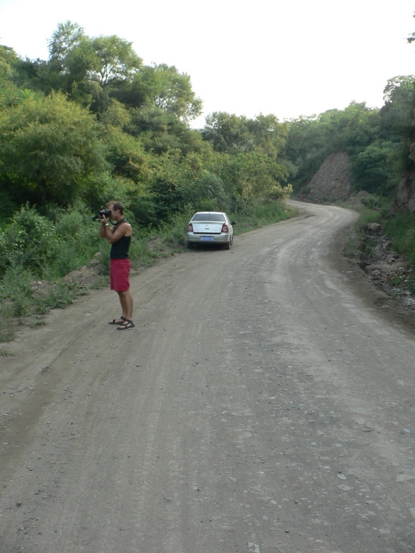 Peter photographing the confluence