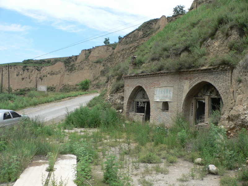 House carved into cliff wall