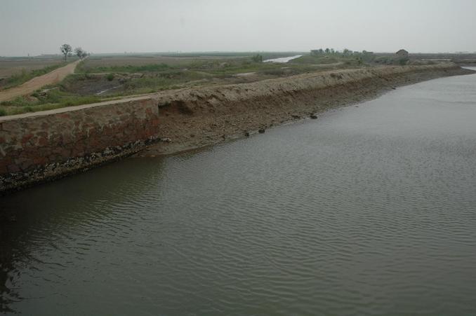 Confluence point right at water edge - 20 meters away near the center