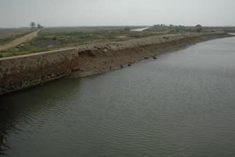 #1: Confluence point right at water edge - 20 meters away near the center