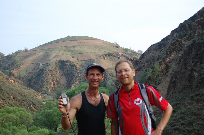 Confluence hunters - left to right: Peter and Rainer