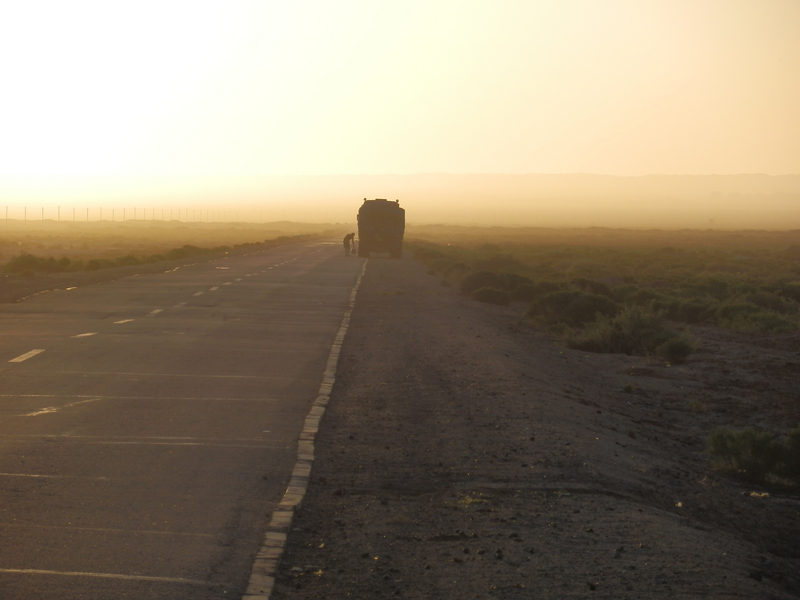 Morning on the Desert Road