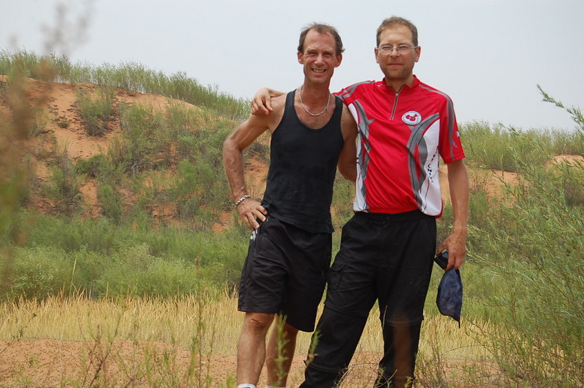 Confluence hunters - left to right: Peter and Rainer
