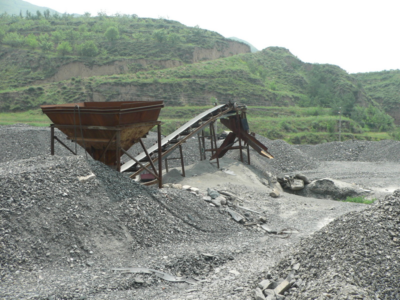 Mounds of iron ore