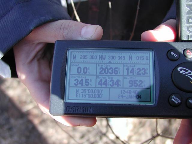 GPS reading