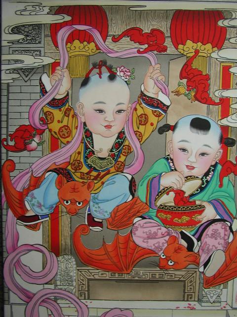 A new year painting from the Yang Liu Qing twon